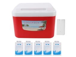 5l Cooler Box Caixa De Refrigerador De Insulina Portátil Para Casa, Acampamento, Refrigerador De Alimentos Portátil, Vermelho