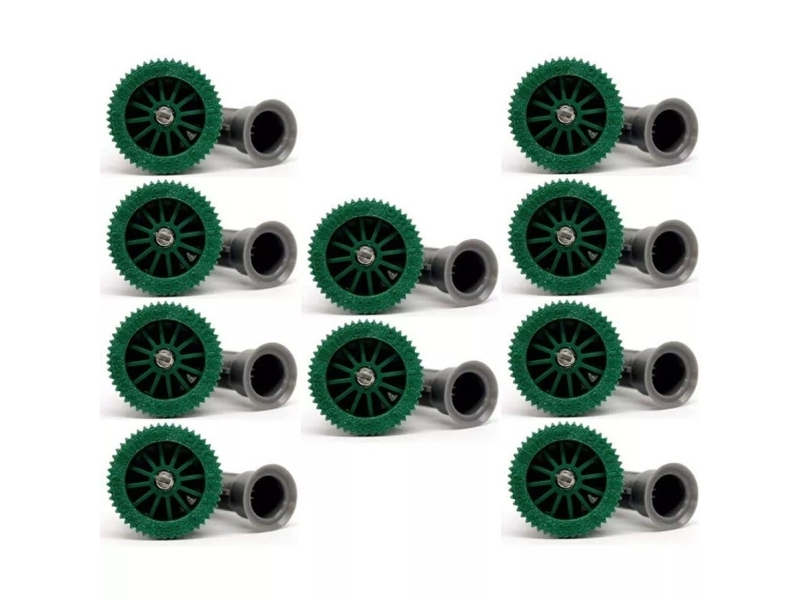 Bocal difusor 12A HUNTER. Alcance 3,70 metros. Pacote de 10 bicos HUNTER 12A. Características: Pressão: 1 a 2,1 bares. Alcance: 3,70 m Ajuste do