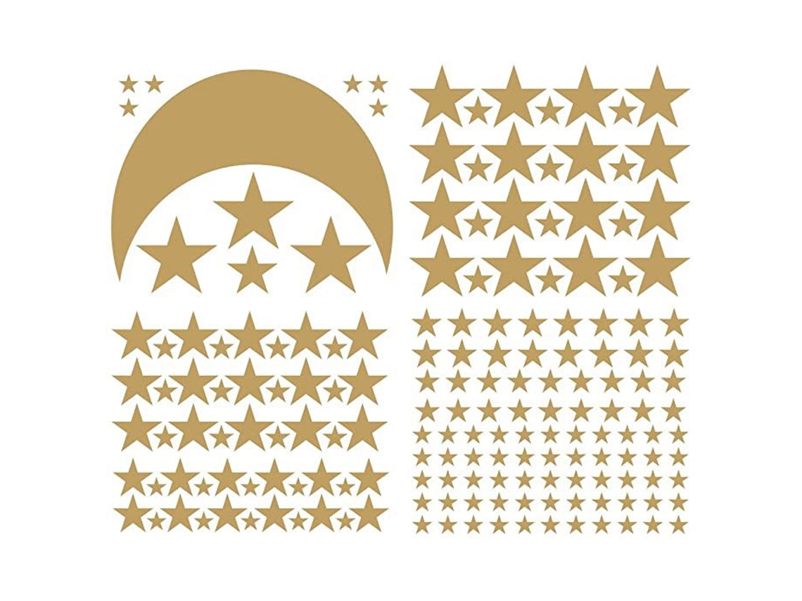 Autocolantes De Estrelas Autocolantes De Parede Removíveis Para Decoração Doméstica, Fáceis De Colocar E Remover (177 Unidades)