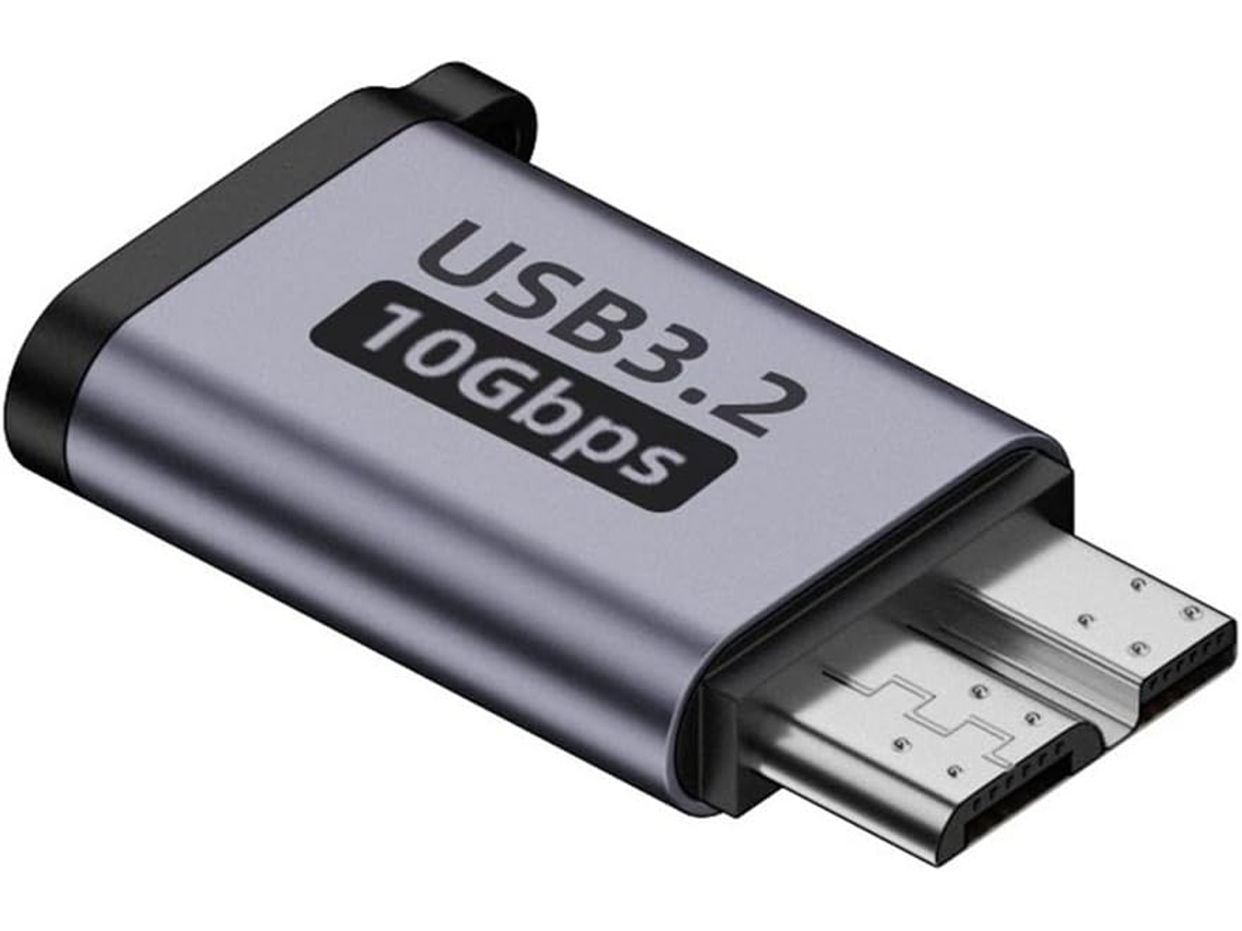 Adaptador Micro-b Macho Para Tipo-c, Conector Usb 3.0 Tipo-c Micro-b