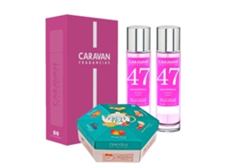 Conjunto De 2 Fragrâncias Nº47 Caixa De Presente Caixa De Chá 60 Sachês Caravan