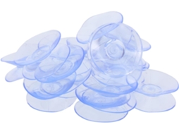 20 Ventosas Transparentes Para Mesas De Vidro, Dupla Face,