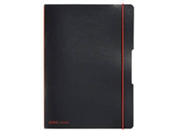Caderno HERLITZ my.book flex (Preto - A4 - Quadriculado - 21x29.7cm - 40 Folhas)