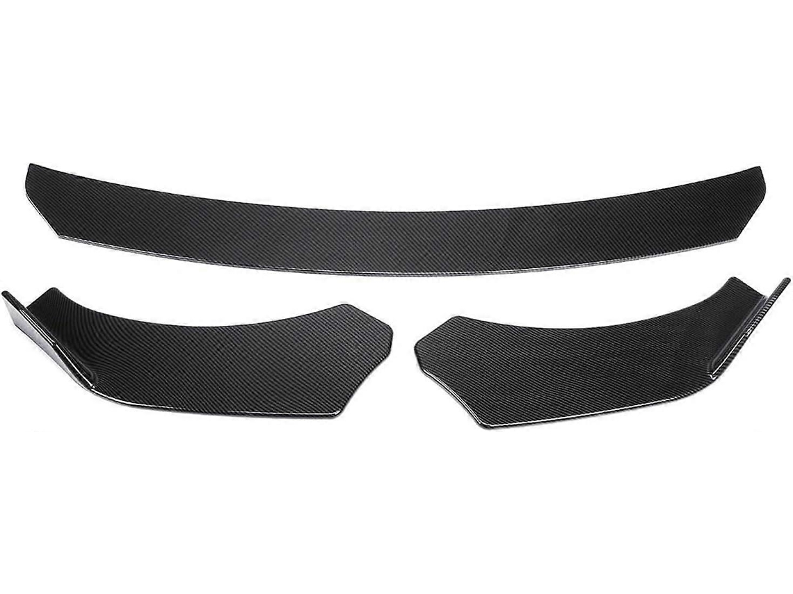 Kit Corpo Ajustável Para Boca Traseira Universal Com Spoiler E Difusor Preto Brilhante