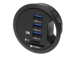 Hub Usb 3.2 Gen 1 Integrado na Mesa, Leitor de Cartão, Integrada AQUAFORGE