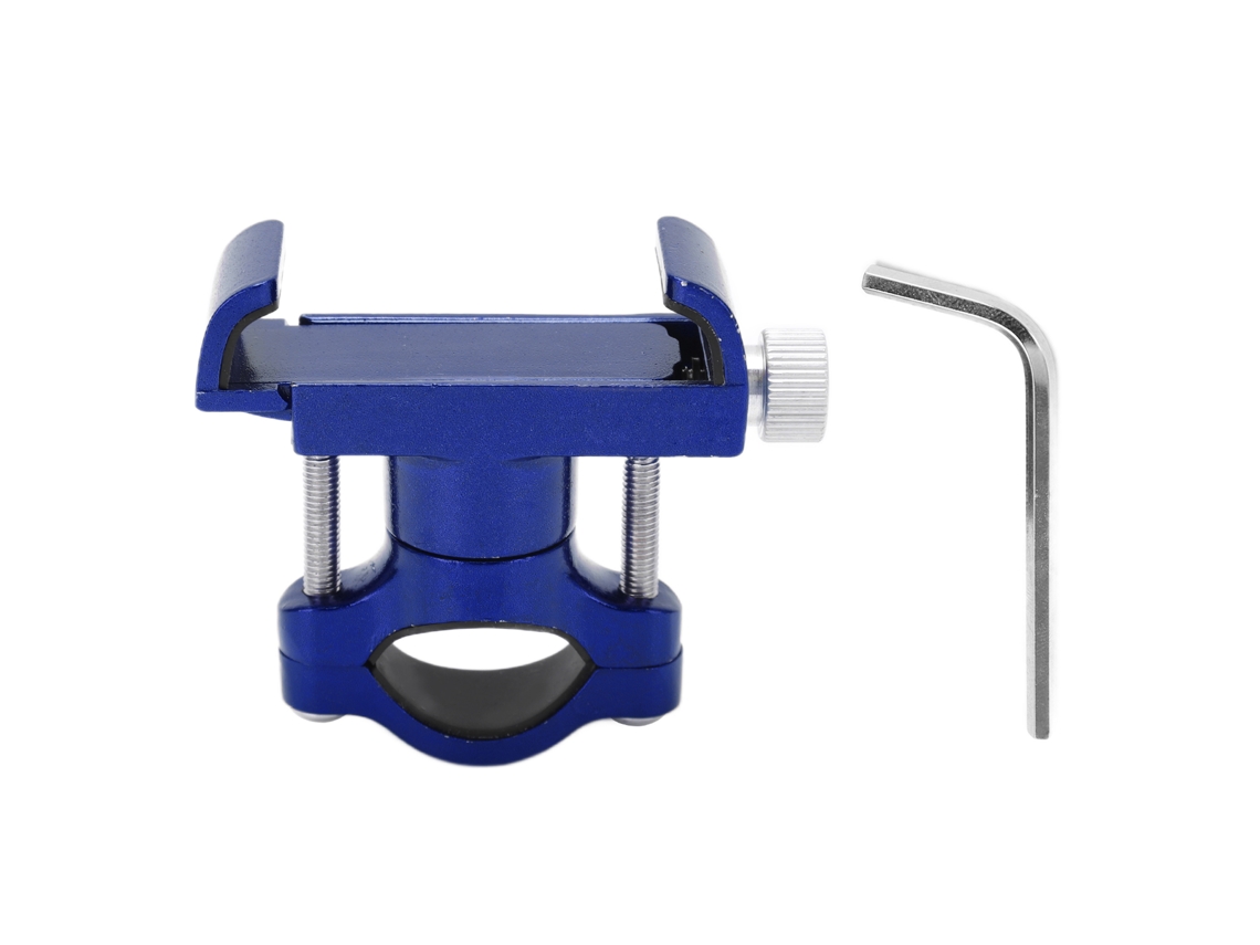 Suporte para Celular de Bicicleta Business em Liga de Alumínio com chave hexagonal azul | S/MARCA
