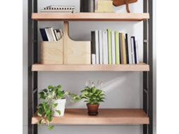 Vidaxl Prateleira De Parede 100x60x(2-6) Cm Carvalho Tratado Castanho