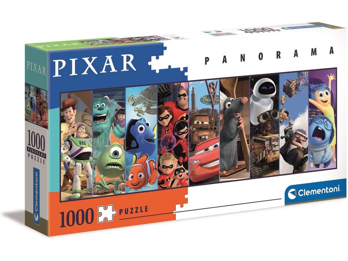 Puzzle 2D CLEMENTONI Panorama Multiprop Pixar (Idade Mínima: 10 - 1000 Peças)