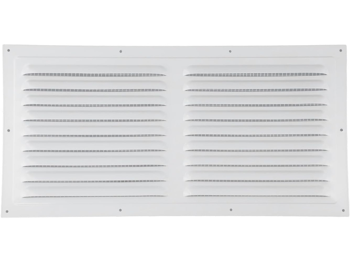 Porta De Alumínio (200 X 400 Mm) Com Grelha De Ventilação Com Venezianas Para Residência,