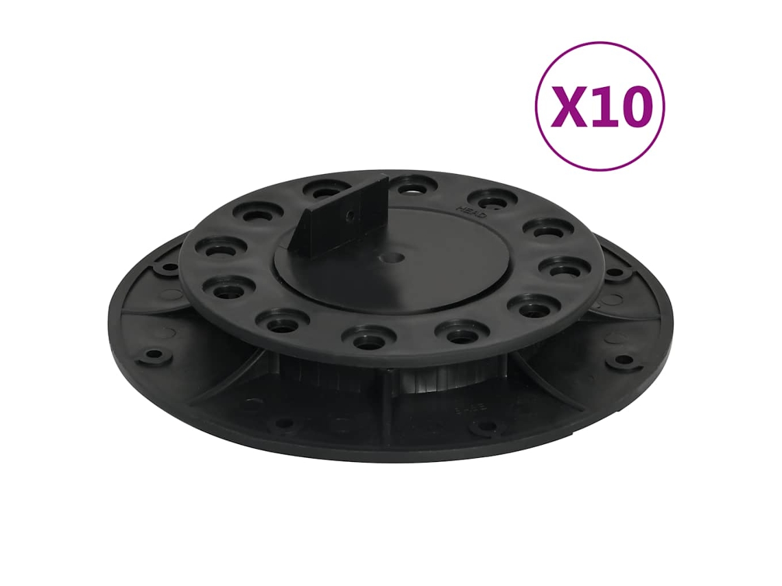 Vidaxl Pés Ajustáveis Para Pavimento 10 Pcs 20-30 Mm