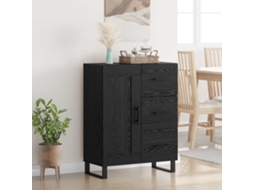 Vidaxl Buffet Com Gaveta Carvalho Preto 69,5 X 34 X 90 Cm
