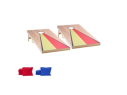 Jogo De Cornhole Portátil Succebuy Madeira 8 Sacos Feijões 1200 X 600 X 51 Mm