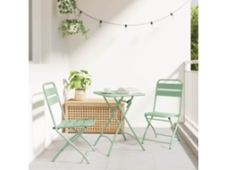 Vidaxl Cadeira Dobrável De Jardim 2 Unid. Verde Menta Claro