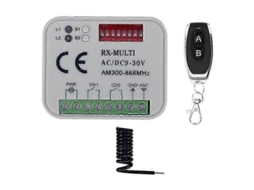 Interruptor de Controle Remoto Receptor 300 868mhz Universal 9 30v para Controle de Porta de Garagem Garagem Sw TAISHENGDA