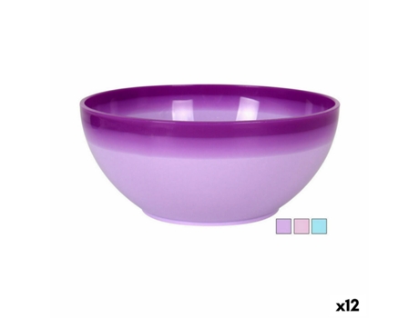 Saladeira Dem Picasso double Plástico 2,7 L ø 24 x 11 cm (12 Unidades)