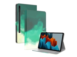 Capa de couro com padrão aquarela Webake para Samsung Galaxy Tab S8/Tab S7