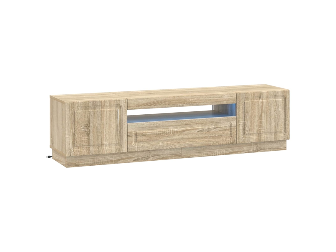 Vidaxl Gabinete De Tv Led Carvalho Sonoma Derivados De Madeira