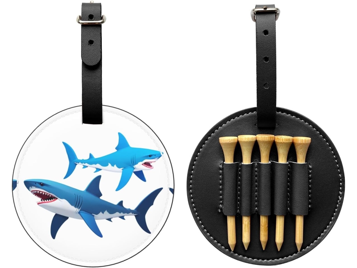 Bolsa para Tees Tribal Shark, preta, fácil de transportar e eficiente, S/MARCA