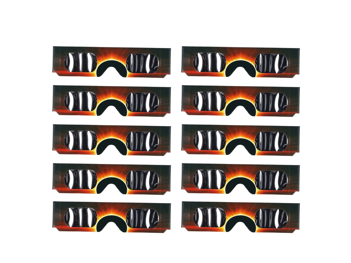 10pcs Óculos de Observação de Eclipse Solar com Filtro | S/MARCA