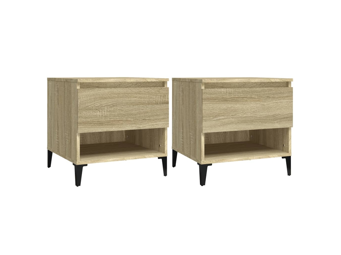 Side Table, Side Tables Vidaxl Marrom Madeira Processada (n/a)
