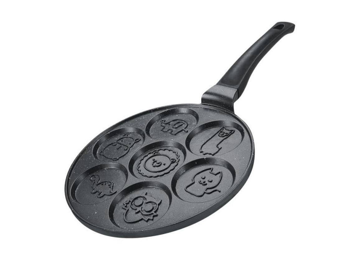 Frigideira Para Crepes E Panquecas Herzberg Hgcp267anl 26 Cm Revestimento Em Mármore 7 Motivos De Animais