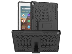 Capa Tpu Pc À Prova De Choque Com Textura De Pneu E Suporte