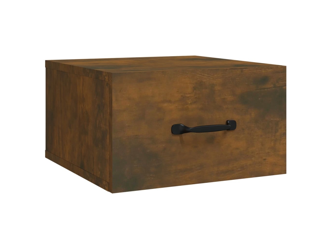 Wall-mounted Bedside Cabinet, Wall-mounted Bedside Cabinets Vidaxl Marrom Madeira Processada (n/a)