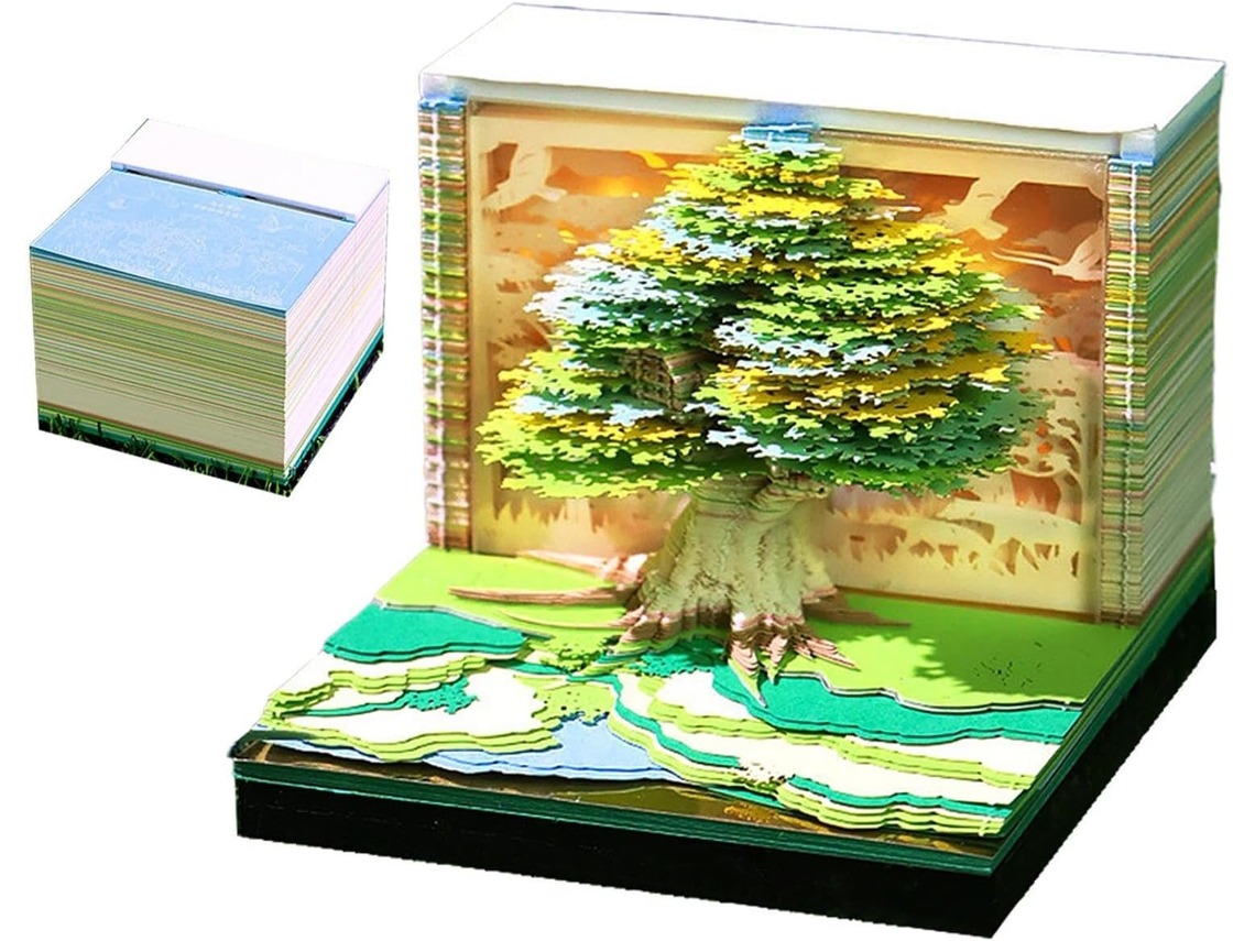 Calendário 2026 com 3d, de na Bloco Notas Mesa para Academia, X Cm CHABERLU