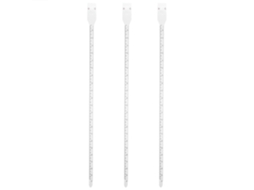 Conjunto De 3 Fitas Métricas Para Medir A Circunferência Da Cabeça, Retráteis, Em Pp, 60cm, Com Calibração Precisa