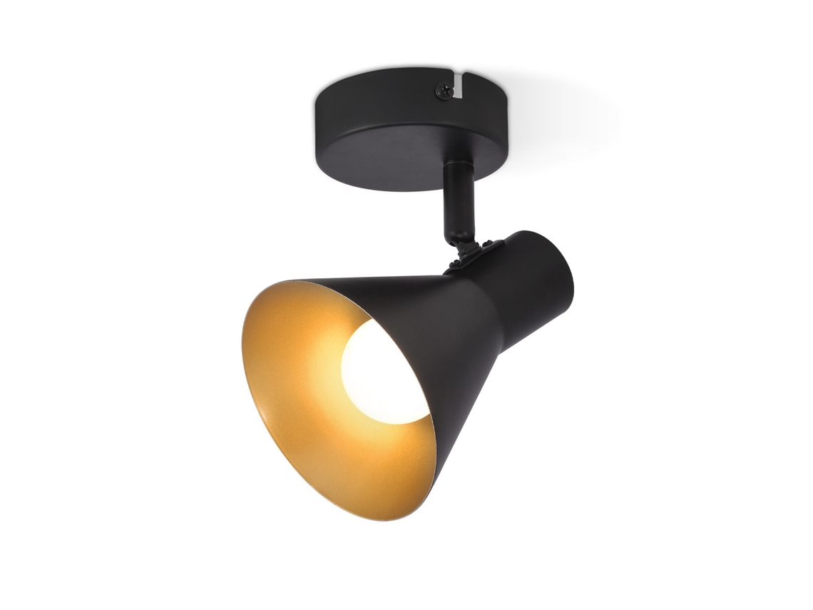 Holofotes E14 Preto Retrô Giratório 330 Holofote de Parede de Metal Lâmpada de Corredor para Quarto Sala de Estar Escada NETTLIFE