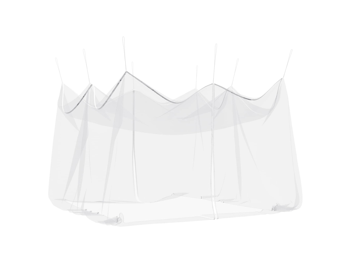 Vidaxl Rede De Mosquito Do Jardim 156 Malha Branco 4 X 4 X 2,5 M