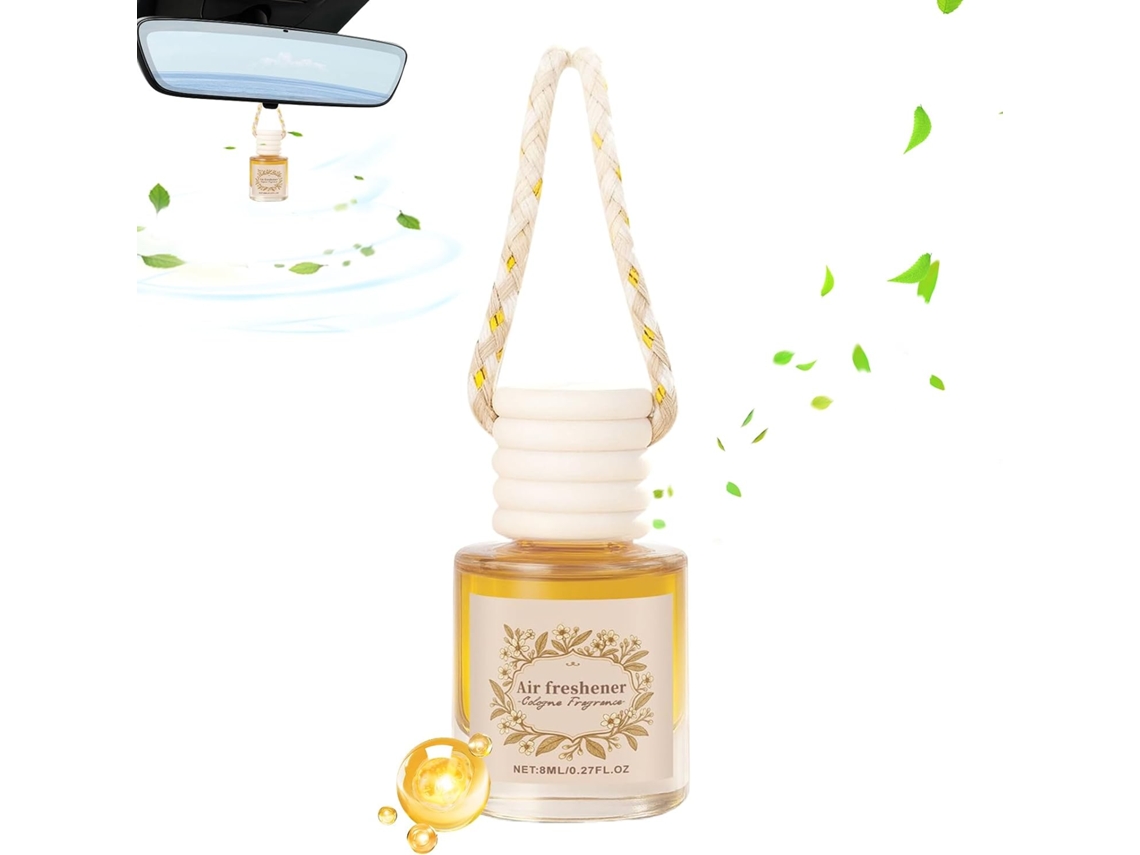 Aromatizador de ar para carro 8ml, fragrância de longa duração (30 dias).