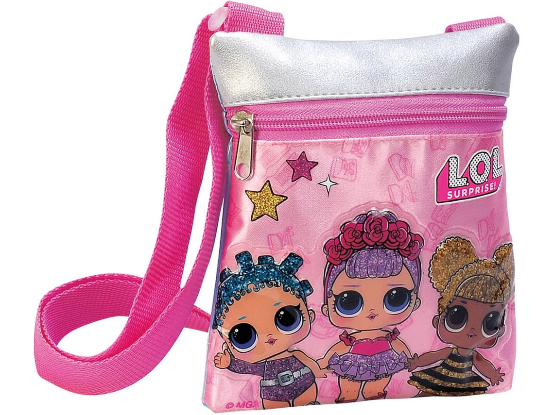 Bolsa de Ombro LOL time shine (Rosa - Poliéster - 22x17x1cm)