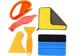 1 Conjunto De Ferramentas Para Aplicação De Papel De Parede Com Rodo E Cortador.