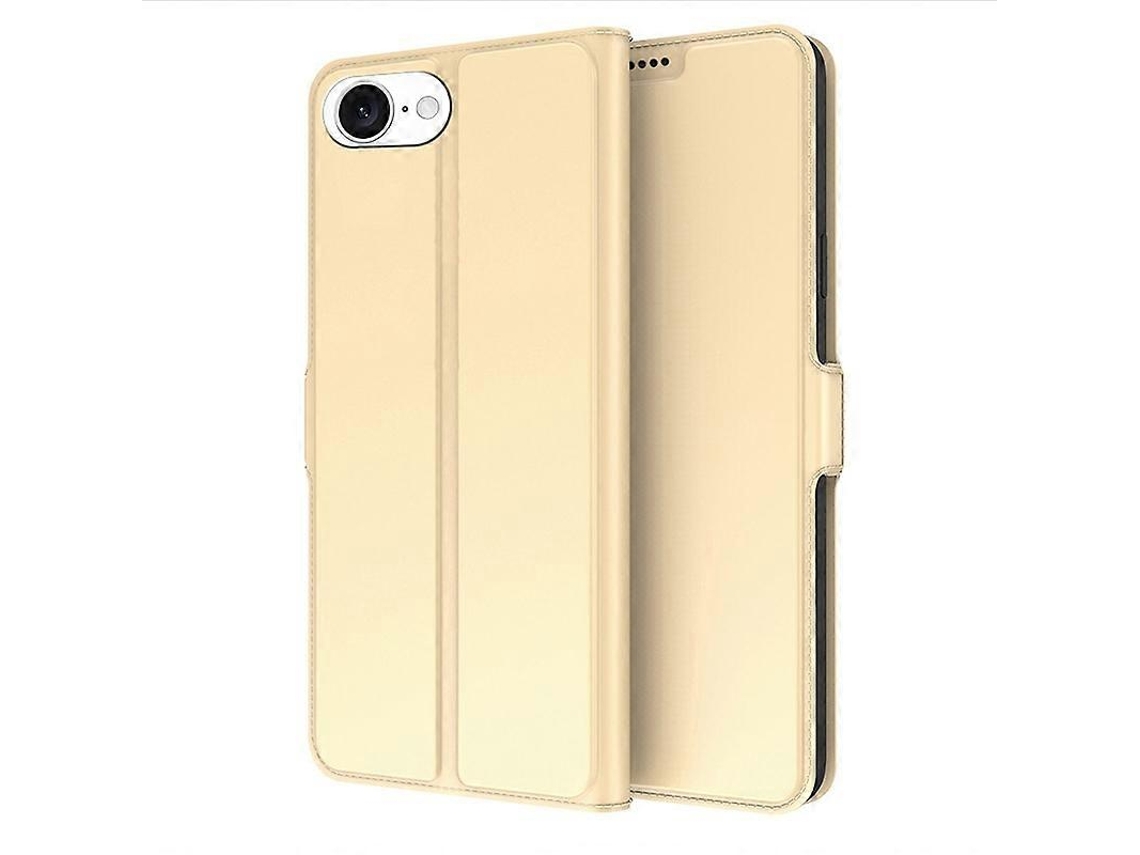 Capa Para Iphone 16e À Prova De Choque, Com Revestimento Interno Em Tpu E Couro Pu, Com Compartimento Para Cartão. Multicolorida