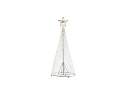 Enfeite de Natal DKD HOME DECOR Metal Prateado (25x25X60cm)