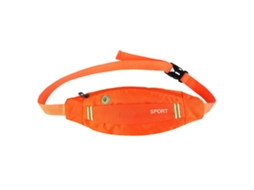 Conjunto de 3 Pochetes Esportivas AQUAFORGE nylon antifurto com bolsos porta celular vermelho