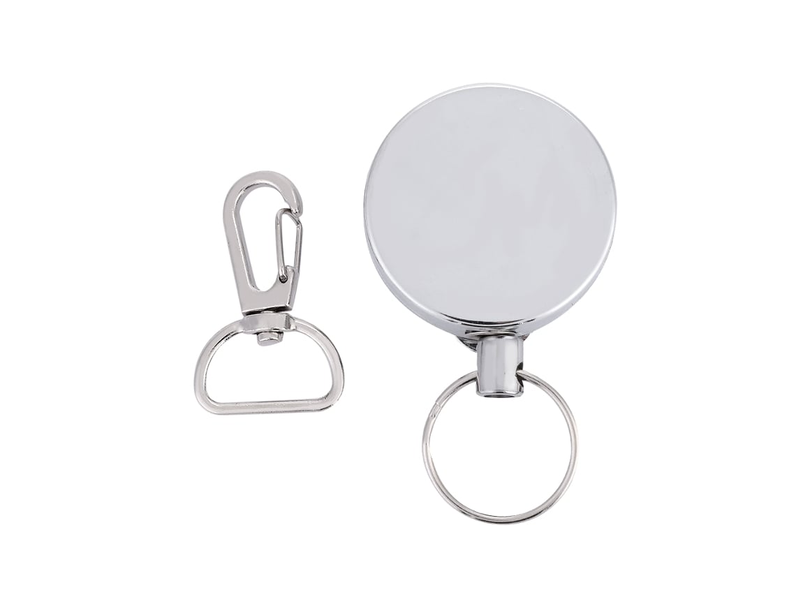 Chaveiro Anti perda Aço Telescópico 4cm Camping
