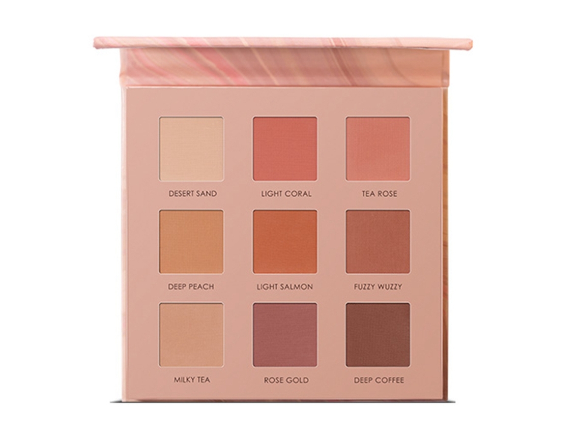 Polvo De Sombras De Ojos Impermeable De 9 Colores Para Maquillaje