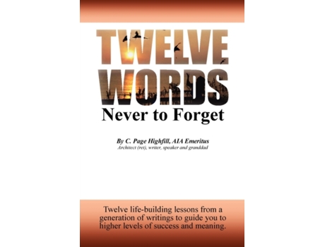Livro Twelve Words Never to Forget Page Highfill (Inglês)