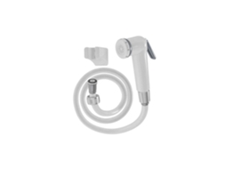 Ducha Higiênica Manual - Abs - Mangueira Pvc Branca Trançada - 120 Cm