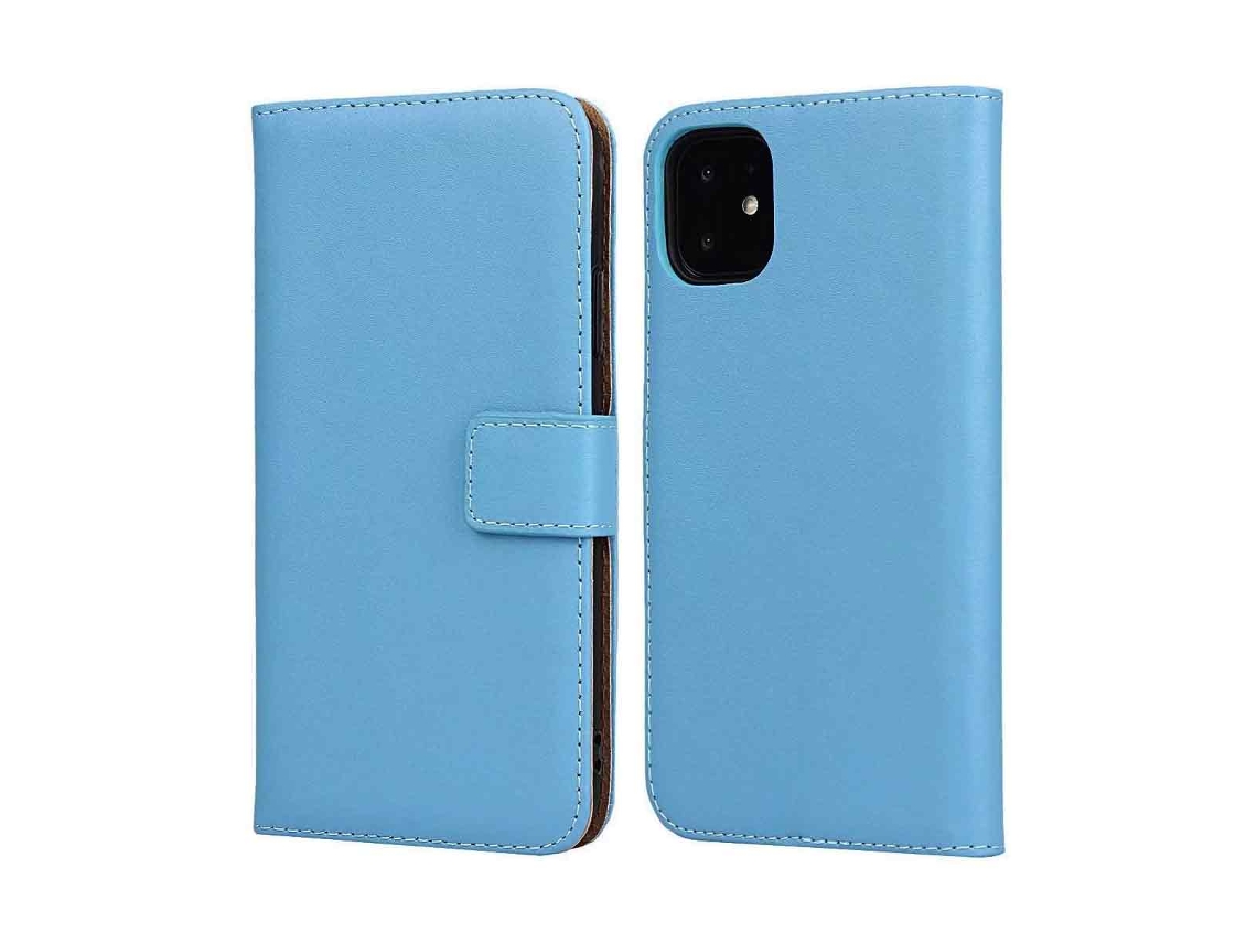 Capa Carteira Azul Para Iphone 11 Com Bolso Protetor - Compatível Com Iphone 11/11 Pro/11 Pro Max