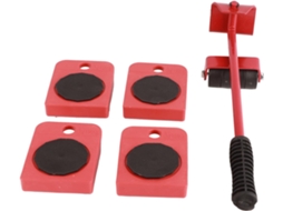 Conjunto de ferramentas de movimentação precisas para elevador com design ergonômico e deslizante para facilitar o transporte de objetos.