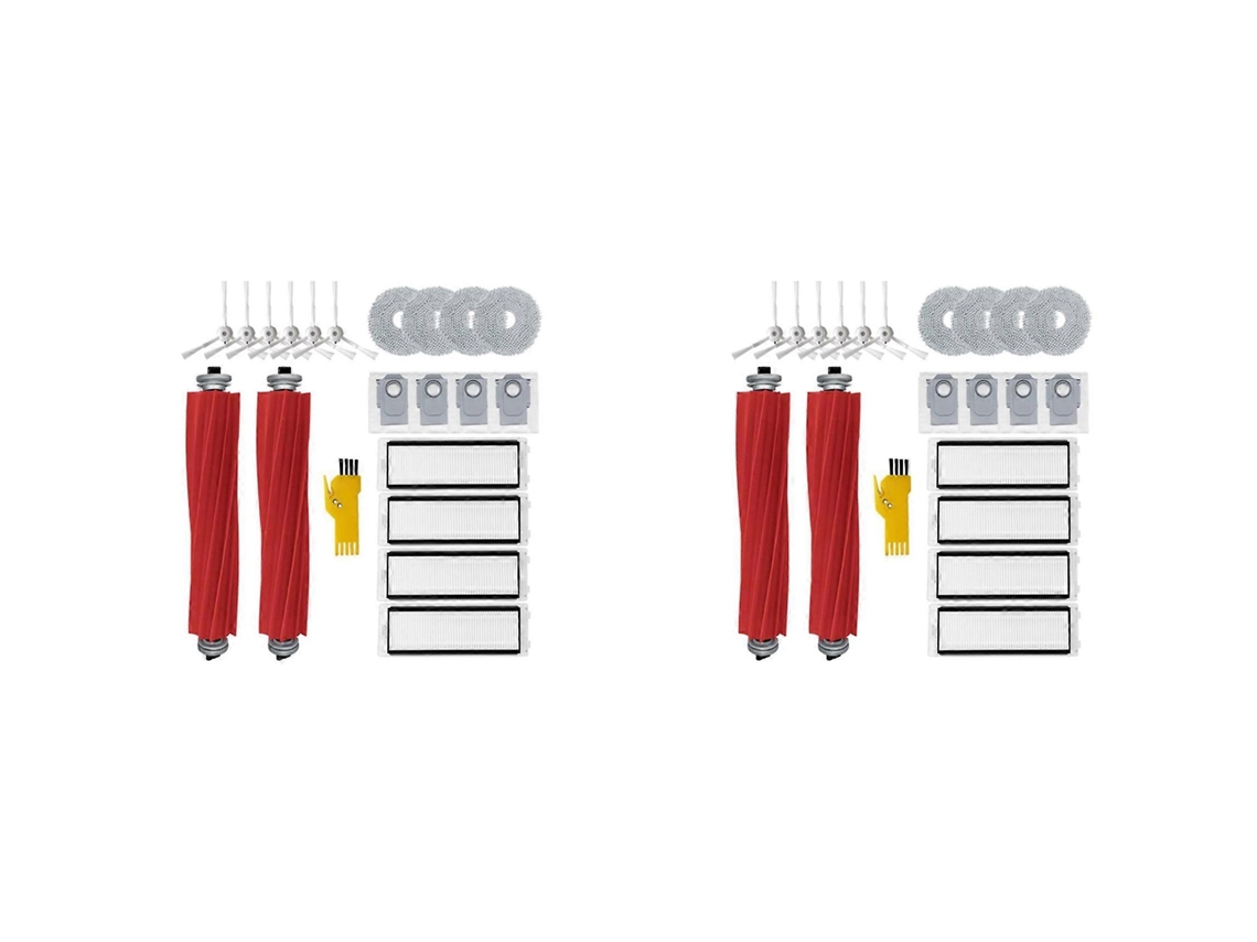 2 Peças De Reposição Para O Aspirador Robô Roborock Q Revo: Escovas Laterais Principais, Filtros Hepa, Panos De Limpeza E Sacos De Pó._ptg