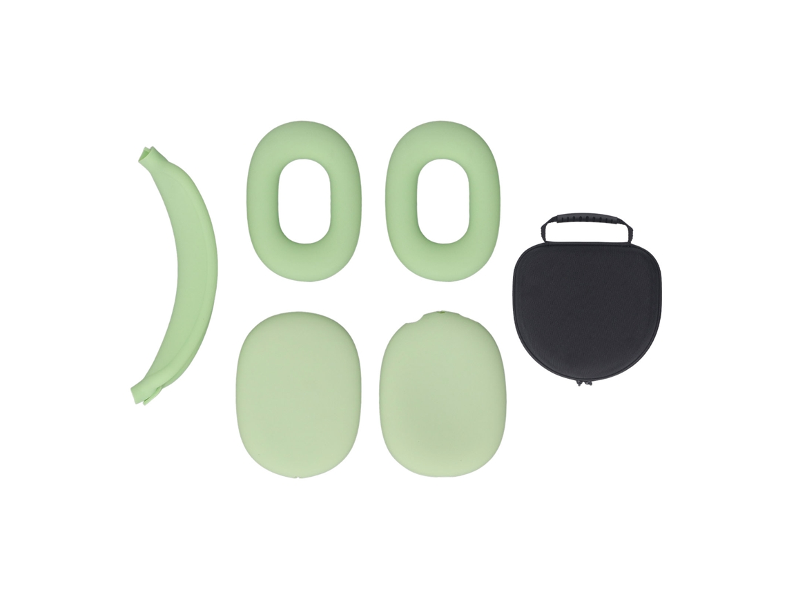 Aetheria capa Rígida para Fones de Ouvido com Capa de Silicone e Saco de Viagem Eva Verde