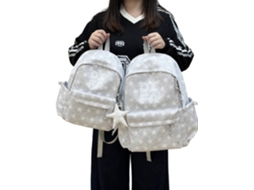 Laxiscreed Mochila Estudante Com Estrelas, Leve, Espaçosa E Moda Coreana