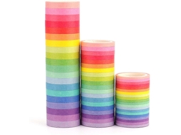 Conjunto De 60 Rolos De Fita Washi, Fita Adesiva Decorativa Aquaforge (lgl)