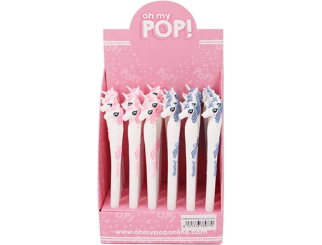 Conjunto de 24 Canetas OH MY POP! Popnicorn (Preto)