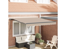 Vidaxl Toldo Retrátil Bege 300 X 250 Cm Poliéster E Alumínio