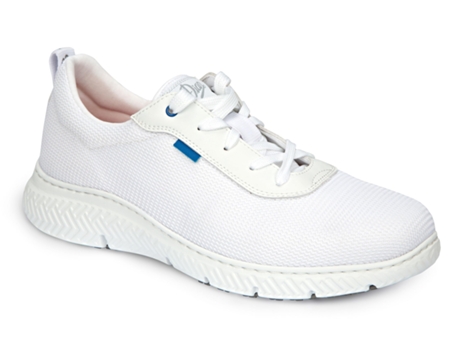 Sapatos Unissexo Dian Seul Trabalho Acolchoada Antiderrapante Respirável Repelente Branco (40)